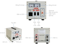 Ổn áp 1 pha DRI - 2000 II 2kVA LiOA