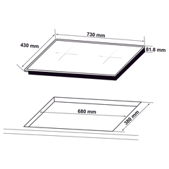 [Hafele] Bếp Từ 2 Vùng Nấu Häfele Hc-I73242B 536.61.857