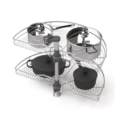 [Hafele] 	Rổ góc Mezzo 180 độ Inox304 548.37.001