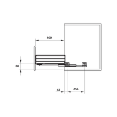 [Hafele] Rổ xoong nồi Cappella 900mm SUS304 549.08.034