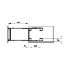 [Hafele] Rổ gia vị SONATA 400mm (có khay đũa) 549.20.020