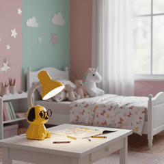 Đèn học để bàn chống cận chú chó tri thức Điện Quang ĐQ DKL17 (Cắm điện trực tiếp)