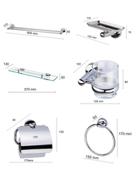 Bộ phụ kiện phòng tắm Bao 6M5