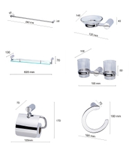 Bộ phụ kiện phòng tắm Bao 6M6A