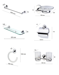 Bộ phụ kiện phòng tắm Bao 6M8