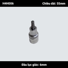 Đầu tuýp 1/2'' ra đầu lục giác 5-12mm Licota