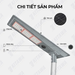 [100W] Đèn Liền Thể Năng Lượng Mặt Trời 100W Kitawa LT13100