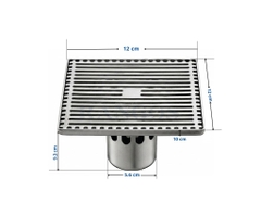 [Rangos] Thoát sàn nhà tắm cao cấp INOX 304 RG-D120V2