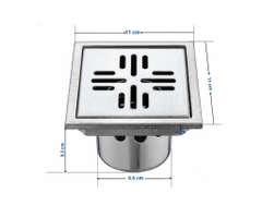 [Rangos] Thoát sàn nhà tắm cao cấp INOX 304 RG-D110V1