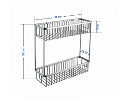 [Rangos] Kệ góc chữ nhật 2 tầng RANGOS RG-PK3631-2D