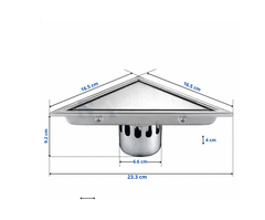 [Rangos] Thoát sàn nhà tắm cao cấp INOX 304 RG-D165V1