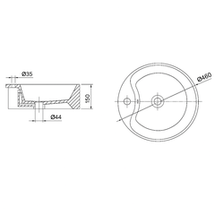 [Luxta] Chậu rửa Lavabo LL-401-46T