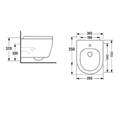 [Luxta] Bàn cầu treo tường LT-402
