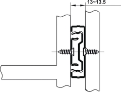 [Hafele] Ray Bi 3 Tầng Nhấn Mở 45/300Mm -Diy 494.02.081