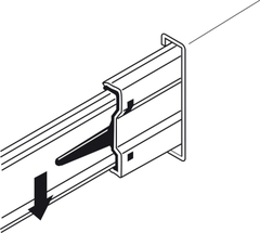 [Hafele] Ray Bi 3 Tầng Nhấn Mở 45/300Mm -Diy 494.02.081