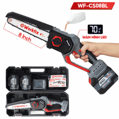 Máy Cưa Xích Pin 8inch WORKFIX WF-CS08BL – Tra Nhớt Tự Động