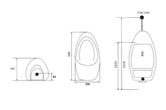 [Rangos] Tiểu nam treo tường không cảm ứng RG-8101