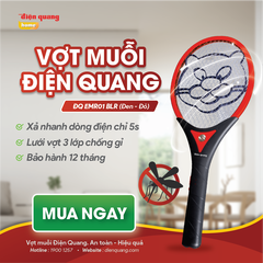 Vợt muỗi Điện Quang ĐQ EMR01 BLR (Đen - đỏ/ Cam - đen)