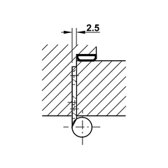 [Hafele] Bản Lề Cửa Inox Mờ 100X70X2.5Mm 926.96.100