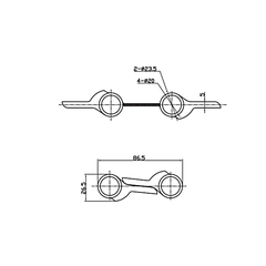 [Hafele] Bản Lề Bật 2 Chiều 4'' Inox Mờ 927.97.020