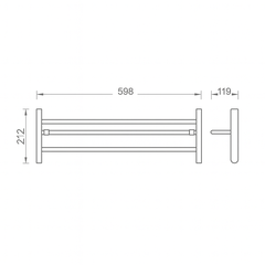 [Luxta] Máng khăn tắm LS403