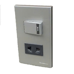 [Combo] Mặt 2 thiết + 1 công tắc + 1 ổ cắm Panasonic Wide