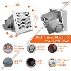 Quạt Hút Âm Trần Lồng Sóc Nanoco NFV2021 / NFV2521