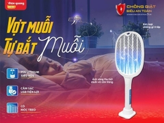 Vợt muỗi thông minh kiêm Đèn bắt muỗi tự động 2 trong 1 Điện Quang EMR10 W