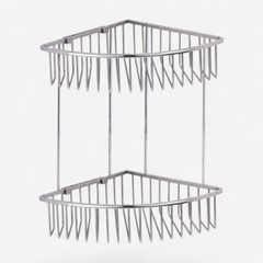 KỆ GÓC DÂY INOX HAI TẦNG BN520