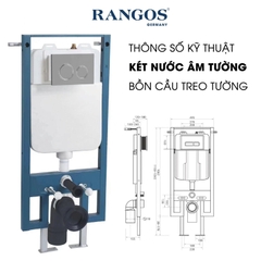 [Rangos] Bồn cầu treo tường cao cấp RG-S8802W