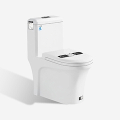 [Rangos] Bồn cầu vệ sinh bằng sứ một khối RG-8055S