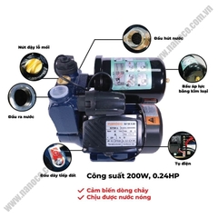 Máy bơm nước nóng tăng áp điện tử Nanoco 128-400W