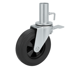 [Bánh xe Huy Hoàng] Bánh xe cao su đen giàn giáo