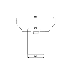 [Hafele] Chậu treo tường chân lửng Roots 588.79.090