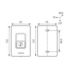 [Panasonic] Wide Series - Nút Chuông Kín Nước EGG331