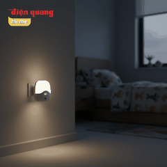 Đèn ngủ cảm biến LED Điện Quang ĐQ LNL06 WW ( Cảm biến quang và chuyển động, ánh sáng vàng )