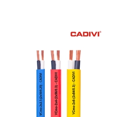 Dây điện đôi mềm bọc nhựa 2 lõi PVC VCmo -300/500V Cadivi