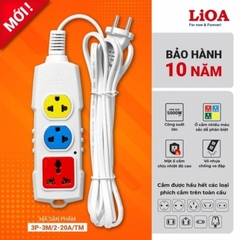 Ổ CẮM KÉO DÀI SIÊU TẢI LIOA 3 Ổ