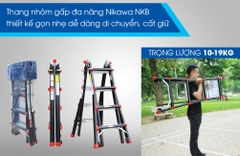 Thang nhôm gấp đa năng Nikawa NKB-45 New