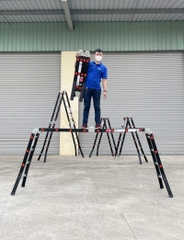 Thang nhôm gấp đoạn nikawa NKG-46c