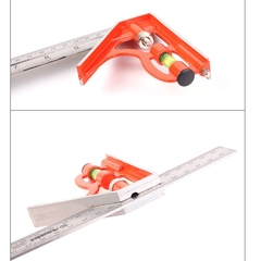 AK-2592 Thước eke thủy 300mm Asaki 6/60