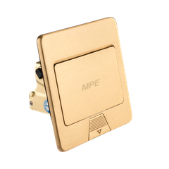 Ổ cắm âm sàn vuông MPE màu vàng F2Y-60