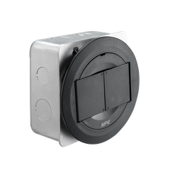 Ổ cắm âm bàn 3 lỗ tròn bằng nhựa (bao gồm đế) MPE FGP