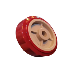 Bánh Đơn TPU Đỏ xám phẳng fi 3.5cm