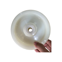 Bánh Đơn Nylon Cao Cấp Bánh của Càng M6-inox 304 (có Nút nhựa+ống inox 304 lỗ trục 12)