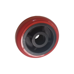 Bánh Đơn TPU Đỏ Đen fi 3.5cm