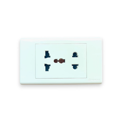 Ổ cắm công tắc S18U/UAM (ổ cắm 2 chấu và ổ cắm có màn che 16A ) Sino Vanlock