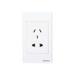 Ổ cắm công tắc A18/10US (ổ cắm 2 chấu và 1 ổ 3 chấu kiểu Úc 16A) Sino