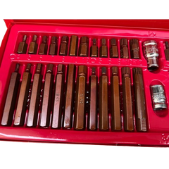 [Santa] Bộ lục giác 40 món (Thép S2 nâu)