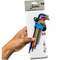 [Santa] Bộ lục giác 9c màu